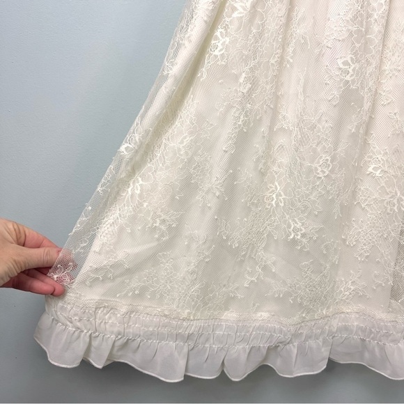 The Kooples Bohemian Ivory Lace Mini Dress - Picture 10 of 14
